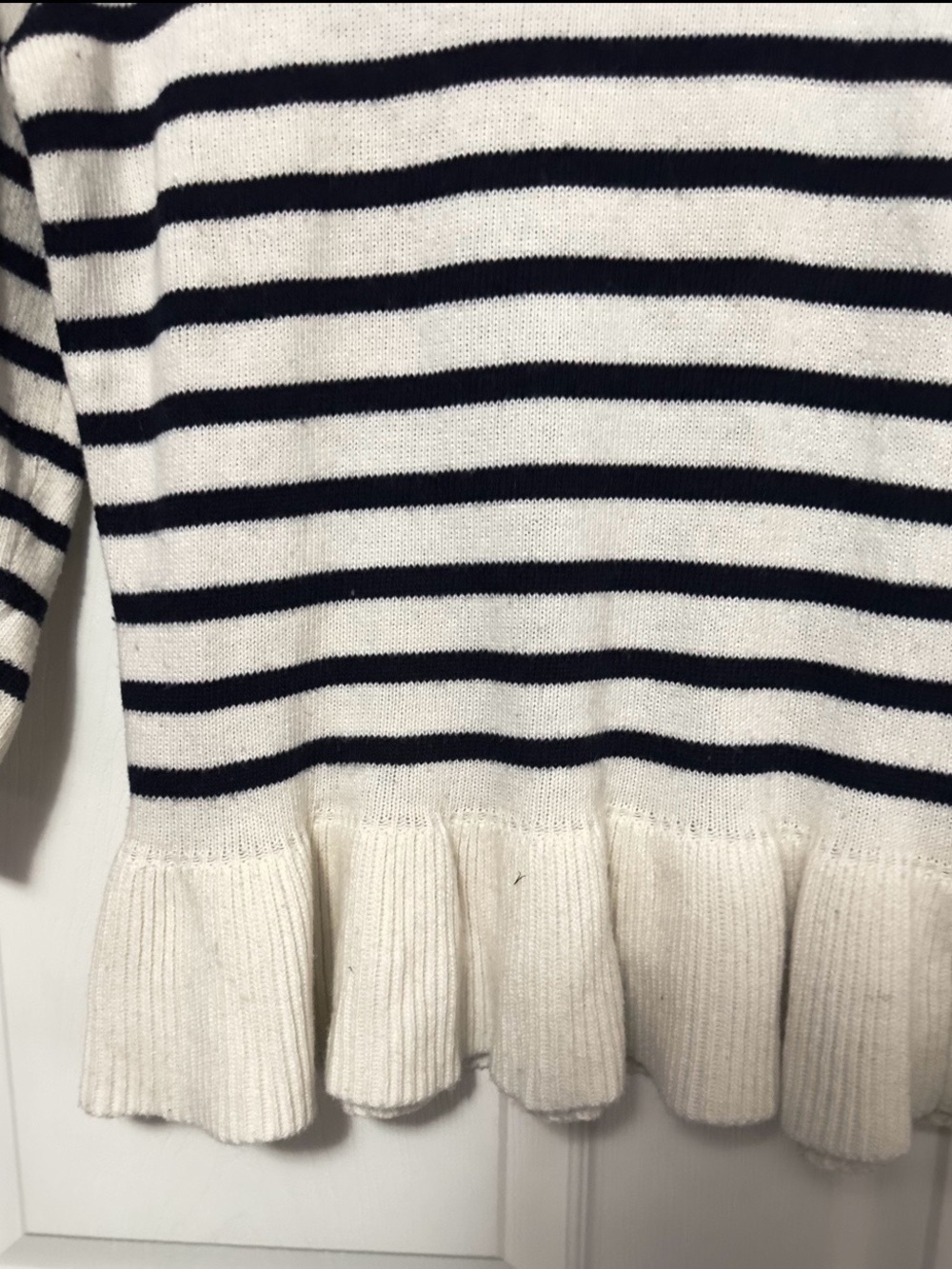 Vintage Outback Red Cream and Navy Striped Knit Top - Picture 4 of 4